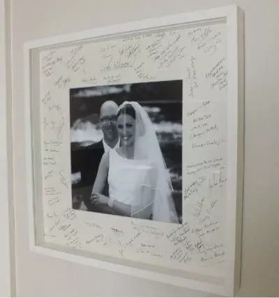 picture frame guest book