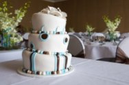 contemporary wedding cake